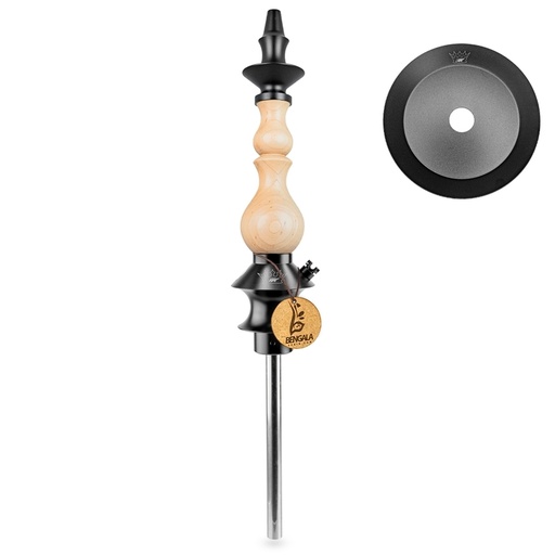 [200381] Cachimba Regal Hookah Bishop Pinewood Clear